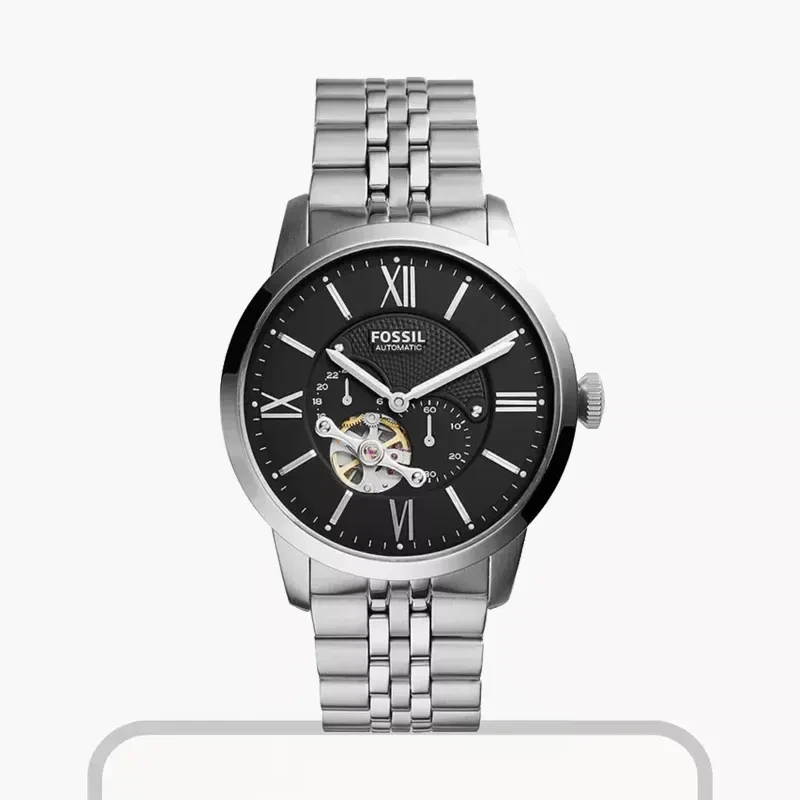 Fossil Townsman Automatic Black Dial Men's Watch- ME3107